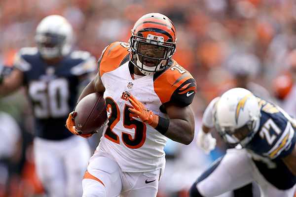 fantasy football 2015 week 3 risers giovanni bernard